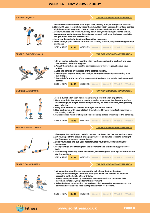 12 Week Gym Based Workout Program - Image 2